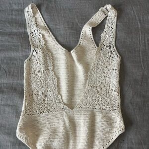 Stella Pardo hand crocheted bodysuit